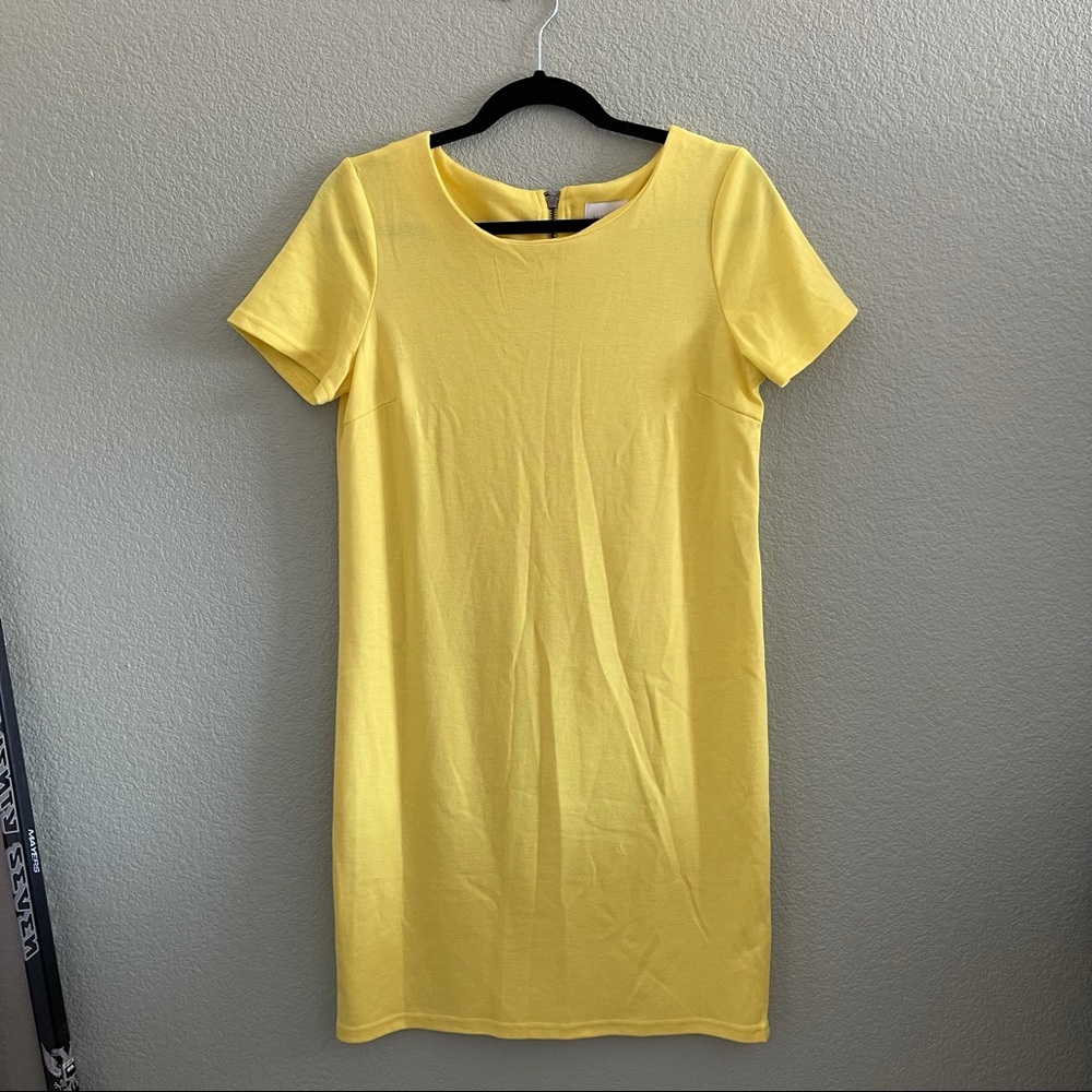 NWOT VILA Yellow Short Sleeve Dress